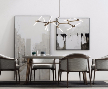 Modern Dining Table And Chairs-ID:372624555