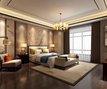 New Chinese Style Bedroom-ID:820512561