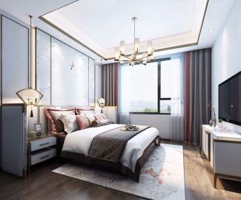 New Chinese Style Bedroom-ID:574422457