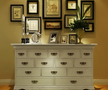 American Style Simple European Style Side Cabinet/Entrance Cabinet-ID:105421953