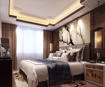 New Chinese Style Bedroom-ID:473884169