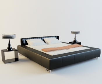 Modern Double Bed-ID:764076765