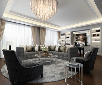 Modern Simple European Style A Living Room-ID:206273322