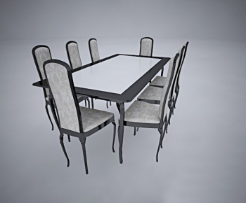 European Style Dining Table And Chairs-ID:910534219