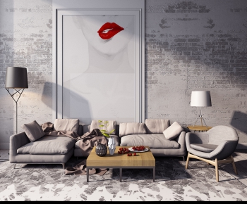Nordic Style Sofa Combination-ID:561049631
