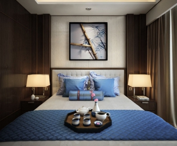 New Chinese Style Bedroom-ID:242568163