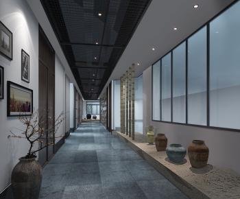 New Chinese Style Corridor Elevator Hall-ID:288291777
