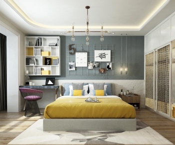 Nordic Style Bedroom-ID:939009688
