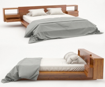 Modern Double Bed-ID:390714919