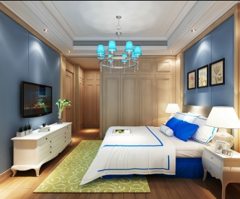 Simple European Style Bedroom-ID:774627217