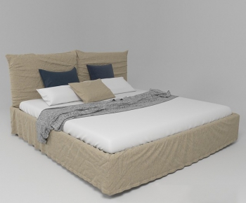 Modern Double Bed-ID:793391657