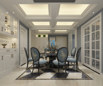 American Style Dining Room-ID:628431852