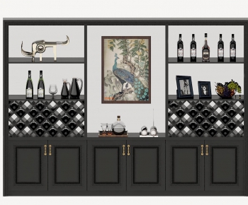 Simple European Style Wine Cabinet-ID:976567723
