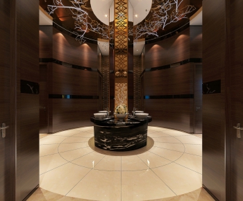 Modern Corridor Elevator Hall-ID:264371239