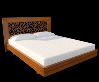 Modern Double Bed-ID:695248211