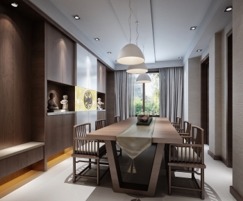 New Chinese Style Dining Room-ID:661338867