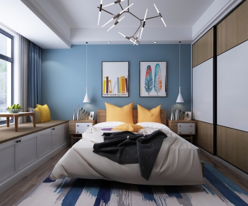Nordic Style Bedroom-ID:295551446