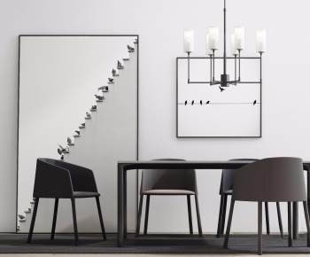 Modern Dining Table And Chairs-ID:385833916