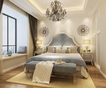 Simple European Style Bedroom-ID:580596214