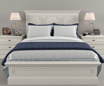 Simple European Style Double Bed-ID:396448462