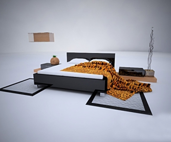 Modern Double Bed-ID:529131445