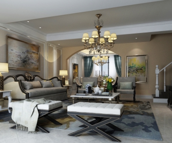 European Style A Living Room-ID:144583838