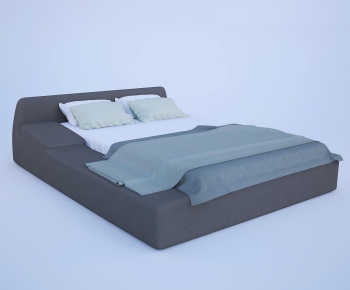 Modern Double Bed-ID:349588481