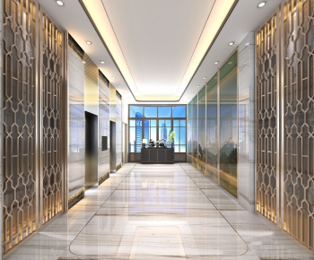 新古典走廊电梯厅-ID:951519899