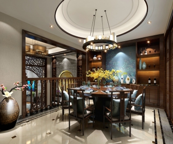 New Chinese Style Dining Room-ID:340514365