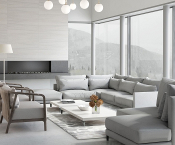 Modern A Living Room-ID:983566135