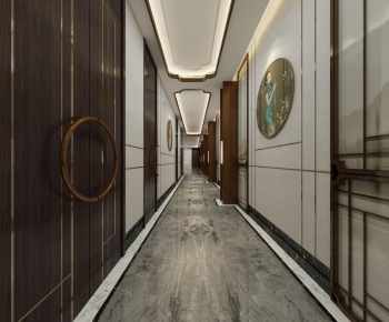 New Chinese Style Corridor Elevator Hall-ID:126500475