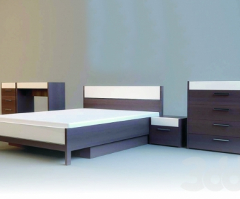 Modern Double Bed-ID:268100254