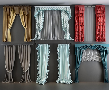 Modern European Style Idyllic Style The Curtain-ID:521617736
