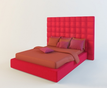 Modern Double Bed-ID:773542277