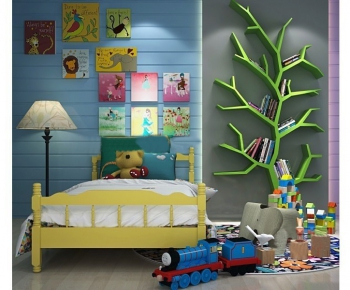 Simple European Style Child's Bed-ID:633182669