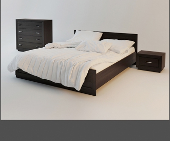 Modern Double Bed-ID:214058575