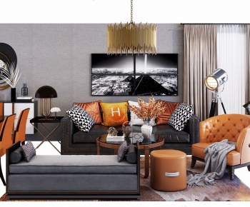 Post Modern Style Sofa Combination-ID:432766985