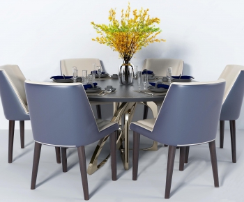 Modern Dining Table And Chairs-ID:780397292