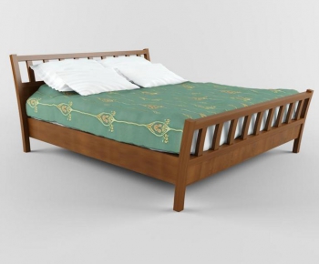 Modern Double Bed-ID:674212159