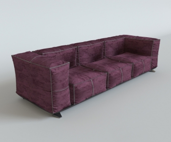 Industrial Style Three-seat Sofa-ID:332164881
