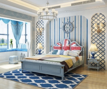 Mediterranean Style Bedroom-ID:794374248