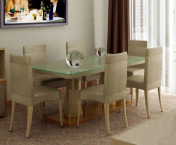 Modern Dining Table And Chairs-ID:336624479