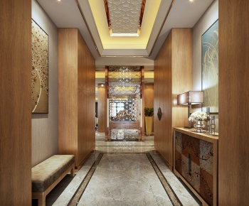 New Chinese Style Hallway-ID:437514953
