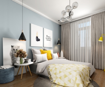 Nordic Style Bedroom-ID:658973661