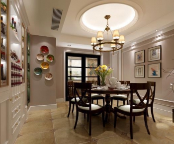 American Style Dining Room-ID:461757863