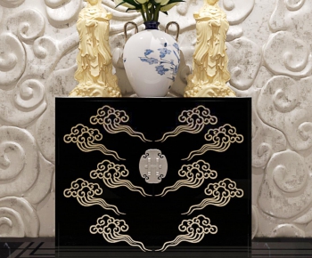 New Chinese Style Side Cabinet/Entrance Cabinet-ID:498801121