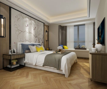 New Chinese Style Bedroom-ID:193969486