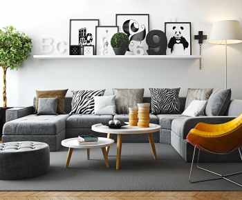 Modern Nordic Style Multi Person Sofa-ID:561696194