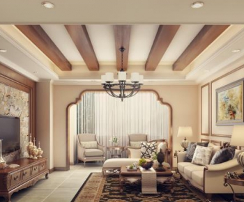 American Style A Living Room-ID:650178563