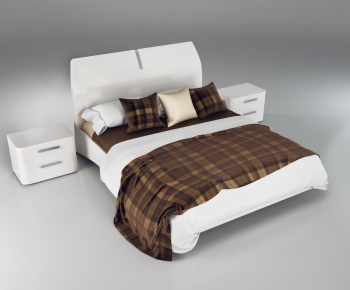 Modern Double Bed-ID:959266778